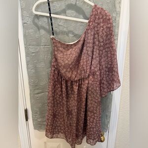 Guess Mauve Paisley Print Dress